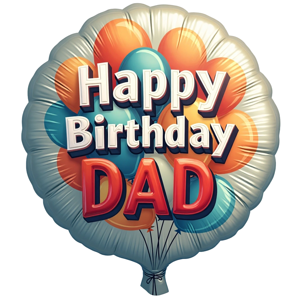 Happy Birthday Dad Balloon